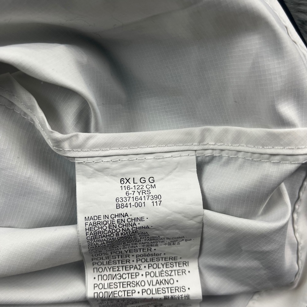 Nike Kids' White and Black Hooded Lightweight Jacket - Size 6X/L - Picture 7 of 7